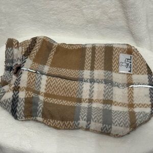 Barkley and Finn Plaid Dog Sweater with Reflective Strip